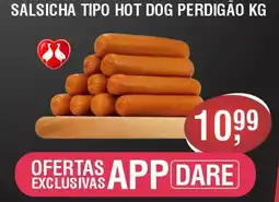 Supermercados Varandas Salsicha tipo hot dog perdigão oferta