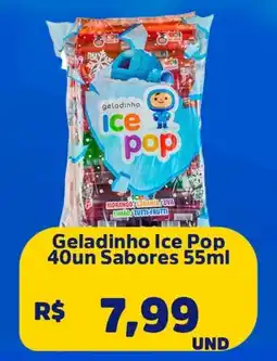 Supervi Supermercados Geladinho Ice Pop 40un Sabores oferta