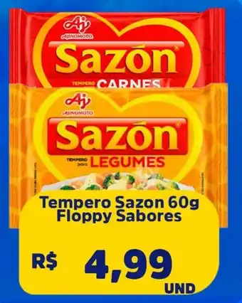 Supervi Supermercados Tempero Sazon Floppy Sabores oferta