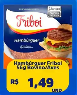 Supervi Supermercados Hambúrguer Friboi Bovino/Aves oferta