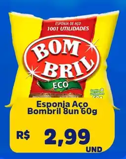 Supervi Supermercados Esponja Aço Bombril 8un oferta