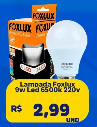 Supervi Supermercados Lampada Foxlux 9w Led 6500k 220v oferta