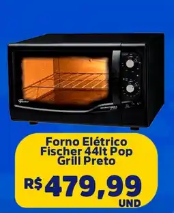 Supervi Supermercados Forno Elétrico Fischer  Pop Grill Preto oferta