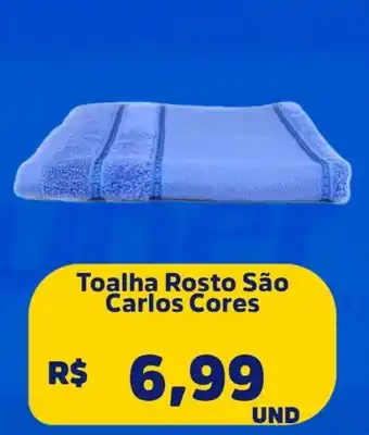 Supervi Supermercados Toalha Rosto São Carlos Cores oferta