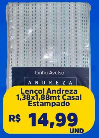 Supervi Supermercados Lençol Andreza Casal Estampado oferta