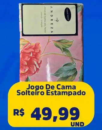 Supervi Supermercados Jogo De Cama Solteiro Estampado oferta