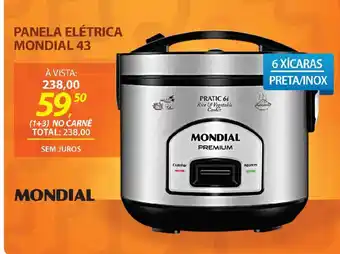 Lojas Cem Panela elétrica mondial 43 oferta