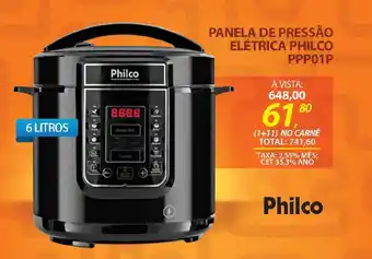 Lojas Cem Panela de pressão elétrica philco PPP01P oferta