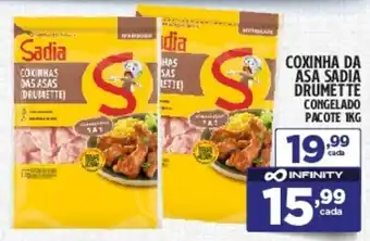 Preço & Cia Coxinha da asa sadia drumette congelado pacote oferta