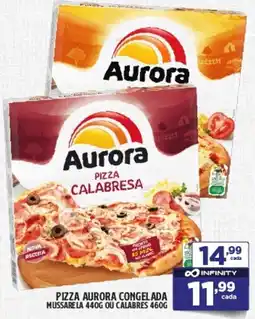 Preço & Cia Pizza aurora congelada mussarela ou calabres oferta