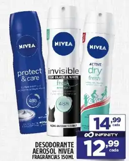 Preço & Cia Desodorante aerosol nivea fragrâncias oferta