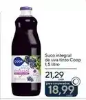 Coop Coop - suco integral de uva tinto oferta