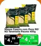 Max Atacadista Massa - caseira com ovos n2/n3 tarantella oferta