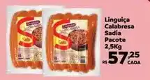 Max Atacadista Sadia - linguiça calabresa oferta