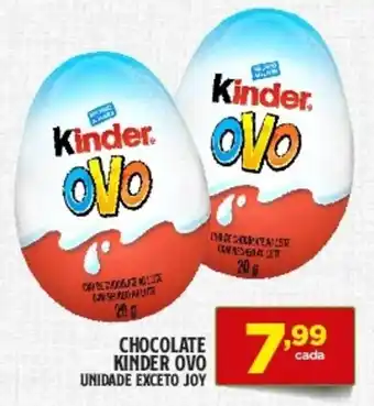 Preço & Cia Chocolate kinder ovo unidade exceto joy oferta