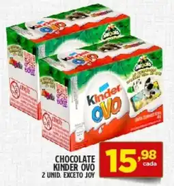 Preço & Cia Chocolate kinder ovo 2 unid. exceto joy oferta