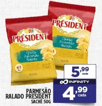 Preço & Cia Parmesão ralado president sache oferta