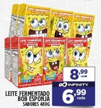 Preço & Cia Leite fermentado bob esponja sabores oferta