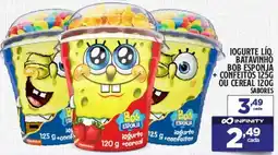 Preço & Cia Iogurte líq. batavinho bob esponja + confeitos ou cereal oferta