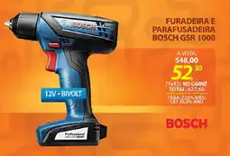 Lojas Cem Furadeira e parafusadeira bosch gsr 1000 oferta