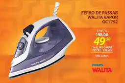 Lojas Cem Ferro de passar walita vapor gc1752 oferta