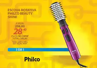 Lojas Cem Escova rotativa philco beauty shine oferta