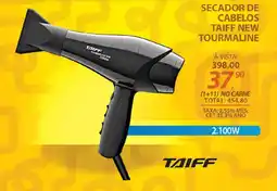 Lojas Cem Secador de cabelos taiff new tourmaline oferta