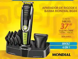 Lojas Cem Aparador de bigode e barba mondial bg04 oferta