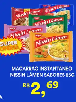 Supermercado Porecatu Macarrão instantâneo nissin lámen sabores oferta