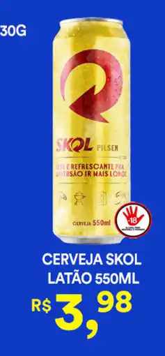 Supermercado Porecatu Cerveja skol latão oferta