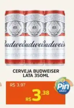 Pinheiro Supermercado Cerveja budweiser lata oferta