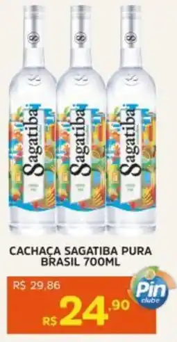 Pinheiro Supermercado Cachaça sagatiba pura brasil oferta