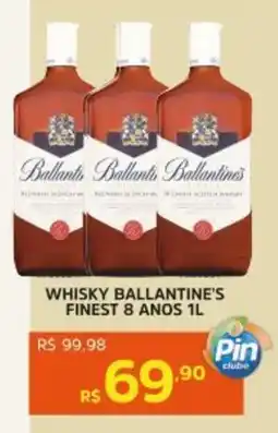 Pinheiro Supermercado Whisky ballantine's finest 8 anos oferta