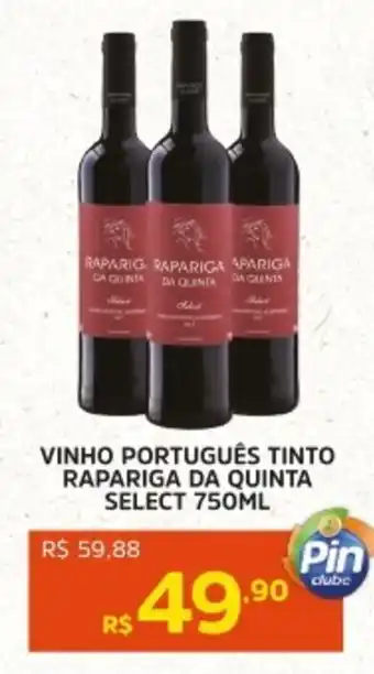 Pinheiro Supermercado Vinho português tinto rapariga da quinta select oferta