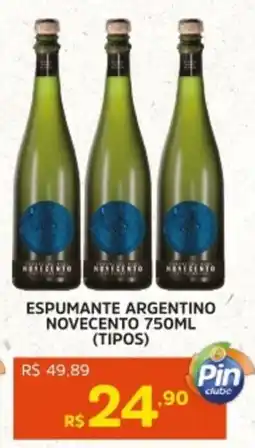 Pinheiro Supermercado Espumante argentino novecento (tipos) oferta