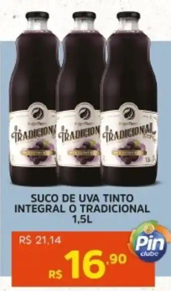 Pinheiro Supermercado Suco de uva tinto integral o tradicional oferta