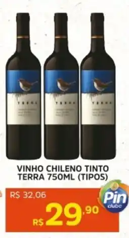 Pinheiro Supermercado Vinho chileno tinto terra (tipos) oferta