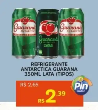 Pinheiro Supermercado Refrigerante antarctica guarana lata (tipos) oferta