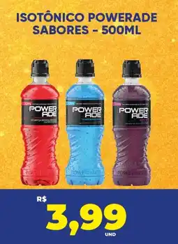 Tatico Isotônico powerade sabores oferta