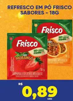 Tatico Refresco em pó frisco sabores oferta