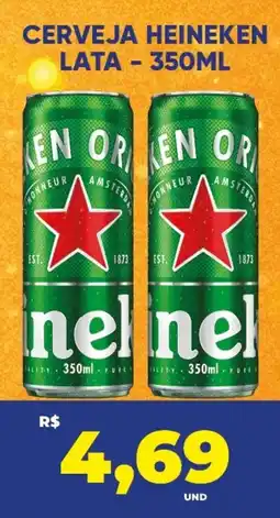 Tatico Cerveja heineken lata oferta