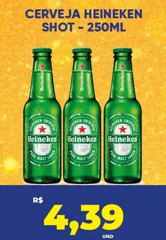 Tatico Cerveja heineken shot oferta