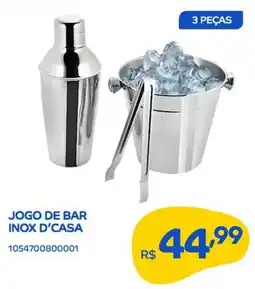 Casa Freitas Jogo de bar inox d'casa oferta