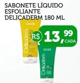 CenterBox Sabonete líquido esfoliante delicaderm oferta