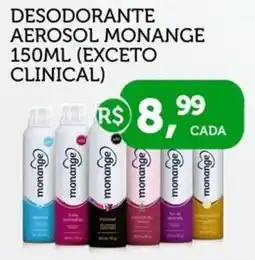 CenterBox Desodorante aerosol monange (exceto clinical) oferta