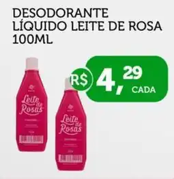 CenterBox Desodorante líquido leite de rosa oferta