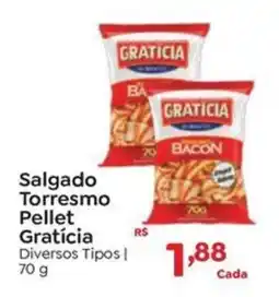 Novo Atacarejo Salgado Torresmo Pellet Gratícia Diversos Tipos oferta