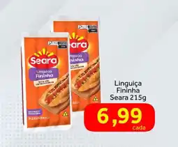 Shibata Supermercados Linguiça Fininha Seara oferta