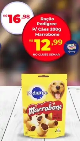 Semar Supermercado Ração Pedigree P/ Cães  Marrobone oferta