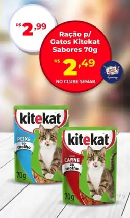 Semar Supermercado Ração p/ Gatos Kitekat Sabores oferta